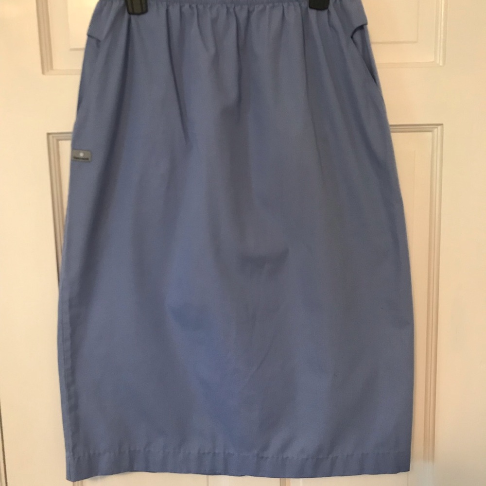 Blue scrub skirt